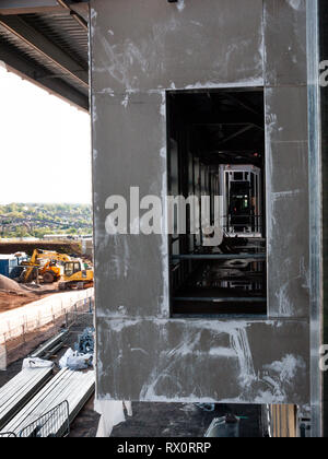 Bau von Thistley Hough, Reiterhof Penkhull, Stoke-on-Trent, Großbritannien. 2012 Stockfoto