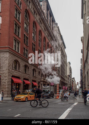 New York - Usa April 14, 2015 - Straße von New York Stockfoto