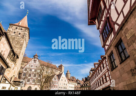 Quadrat an Tiergaertnertor in Nürnberg Bayern Deutschland. Stockfoto