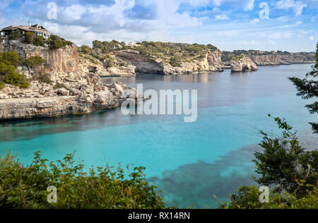 Die Bucht von Cala Llombards auf Mallorca, Spanien Stockfoto