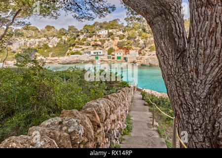 Die Bucht von Cala Llombards auf Mallorca, Spanien Stockfoto