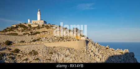 Leuchtturm von Cap de Formentor auf Mallorca, Spanien Stockfoto