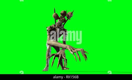 Nukleare post-Apokalypse mutant Soldat 3D-Rendering Stockfoto