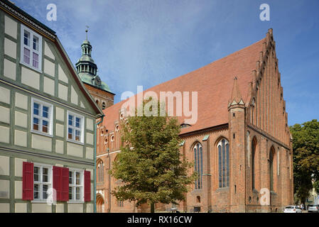 St. Marien Kirche Kirche, Wittstock, Wittstock/Dosse, Brandenburg, Deutschland Stockfoto