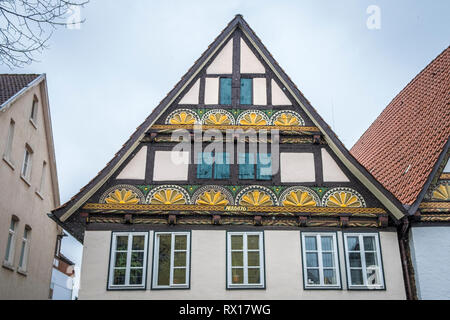 Fachwerkhaus in Lemgo, Nord-Rhein-Westfalen, Deutschland Stockfoto