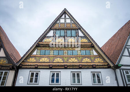 Fachwerkhaus in Lemgo, Nord-Rhein-Westfalen, Deutschland Stockfoto