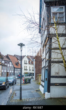 Fachwerkhaus in Lemgo, Nord-Rhein-Westfalen, Deutschland Stockfoto