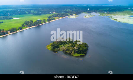 Schönen See in der Nähe von Hambantota, Sri Lanka. Stockfoto