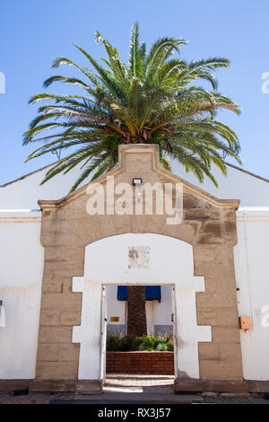 Johannesburg, Südafrika, 17. Februar 2019: Außenansicht des alten Gefängnis fort im Stadtzentrum Stockfoto