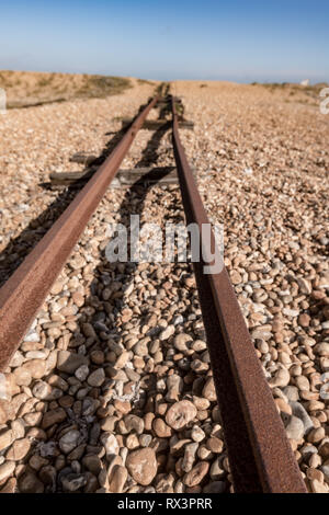 Romney, Hythe und Dymchurch Railway (RHDR), Dungerness, Kent Stockfoto