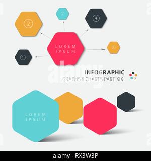 Vektor flache Design Infografik Elemente - 19. Teil meiner Infografik bundle Stock Vektor