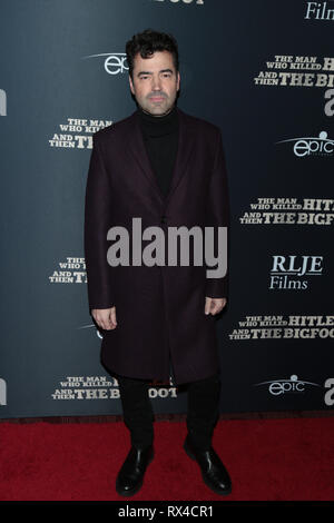 "Der Mann, der Hitler getötet und dann die Bigfoot" Premiere Arclight - Ankunft Mit: Ron Livingston Wo: Los Angeles, Kalifornien, Vereinigte Staaten, wenn: 04 Feb 2019 Credit: Guillermo Proano/WENN.com Stockfoto