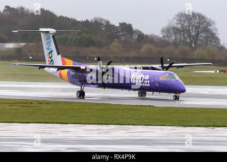 FlyBe airlines Geist von Exeter. Flybe - British European Stockfoto