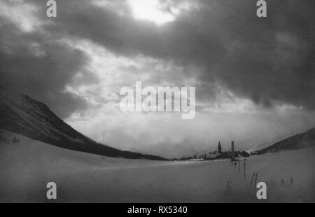 Italien, Piemont, Claviere, 50 s Stockfoto