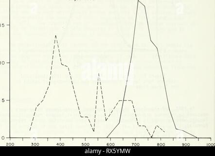 Die Auswirkungen von veränderten Fliessgewässer die Auswirkungen von veränderten Fliessgewässer auf Fische der Yellowstone und Zunge Flüsse, Montana 8 effectofno alteredyellow 1977 reiche Jahr: 1977 in der Zunge gesammelt wurden, deutlich größer als die bei Auftragseingang gesammelt. Zusätzlich wird die Länge der Verteilung ist viel breiter für den Einlaß Probe als die Zunge River Probe, die von einem laichen Bevölkerung war und ist nicht repräsentativ für die gesamte Bevölkerung; die Aufnahme Probe wurde von der gesamten Bevölkerung. Die durchschnittliche Länge der rundnase Migration in den Powder River war 761 mm (30.0 in), vergleichbar mit thos Stockfoto