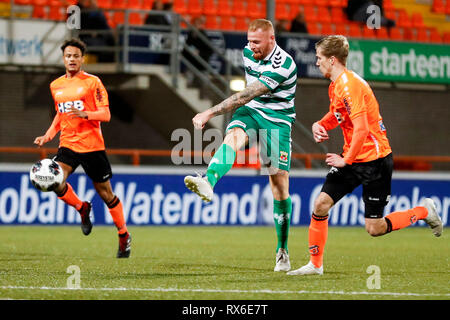 VOLENDAM, 08-03-2019, Kras Stadion, der niederländische Fußball, Keuken Kampioen Divisie, Saison 2018 / 2019. Go Ahead Eagles Spieler Thomas Verheydt während des Spiels Volendam vs Go Ahead Eagles Stockfoto