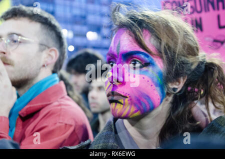 Mailand, Italien. 8. Mär 2019. Der Internationale Tag der Frau in Milano Stockfoto