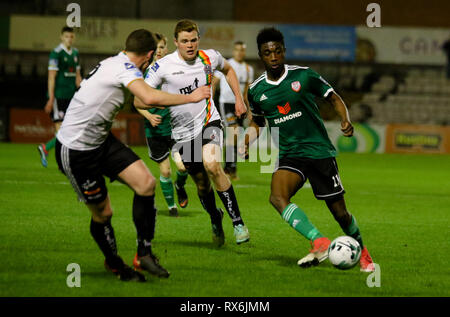 Dublin, Republik Irland. 08 Mär, 2019. JUNIOR OGEDI von Derry City FC während der airtricity League Befestigung zwischen Bohemiens FC & Derry City FC am Dalymount Park, Dublin Credit: Kevin Moore/MCI/Alamy leben Nachrichten Stockfoto