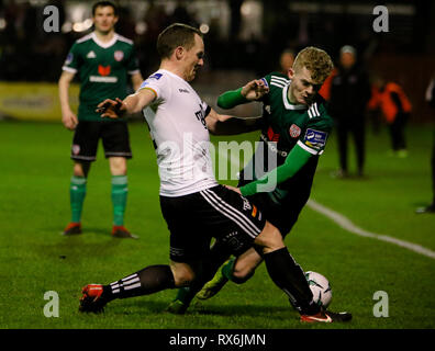 Dublin, Republik Irland. 08 Mär, 2019. AIDY DELAP von Derry City FC während der airtricity League Befestigung zwischen Bohemiens FC & Derry City FC am Dalymount Park, Dublin Credit: Kevin Moore/MCI/Alamy leben Nachrichten Stockfoto