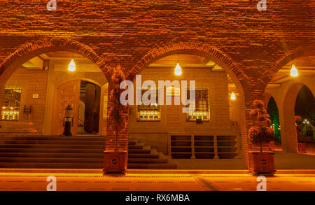 Ankara/Turkey-March 02 2019: Haci Bayram Moschee in der Nacht Stockfoto