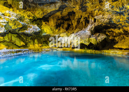 Höhle und Basin National Historic Site, Banff National Park, Alberta, Kanada. Stockfoto