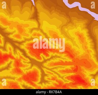Topografische Karte Kontur Hintergrund. Topo Karte mit Höhenangaben. Konturkarte Vektor. Geographische Welt Topographie Map Grid abstract Vector Illustration Stock Vektor