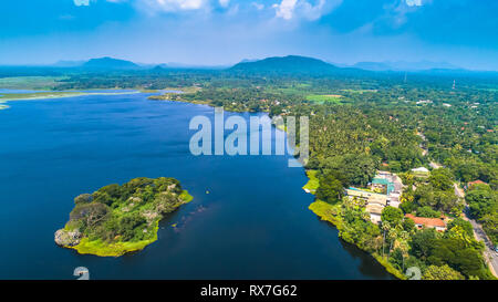 Schönen See in der Nähe von Hambantota, Sri Lanka. Stockfoto