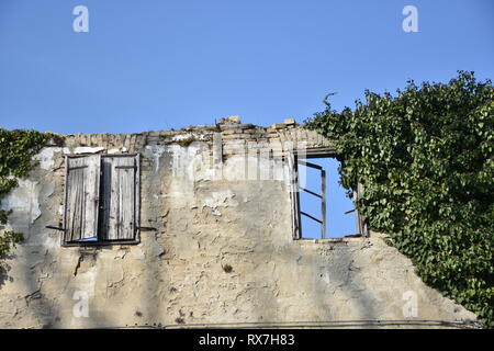 Belvedere, Grado, Triest, Udine, Italien, Dorf, Siedlung, Festland, Verlassen, vergessen, Taverne, Schule, verfallen, Ruine, Vergangenheit, Monarchie, Stockfoto