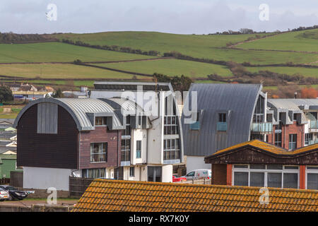 West Bay, Stadt am Meer, Dorset, England, Großbritannien Stockfoto