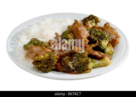 Chinesisches Rindfleisch und Brokkoli Stockfoto
