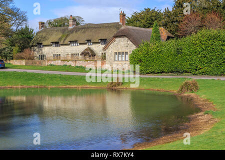 Ashmore, Dorfteich, malerisches Dorf, Dorset, England, Großbritannien Stockfoto