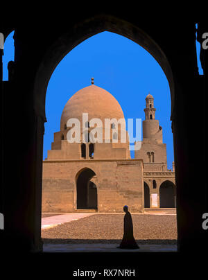 Ibn-Tulun-Moschee des 9. Jahrhunderts, Kairo, Ägypten, Afrika Stockfoto