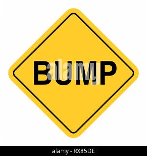 Bump Warnschild Stock Vektor