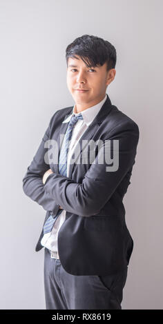 Portrait junge asiatische Geschäftsmann Stockfoto