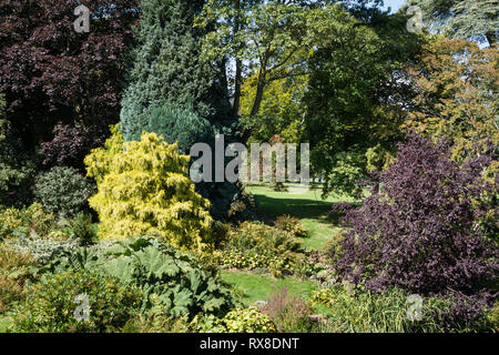 Sandringham House Gardens und 20.000 Hektar großen, privaten Wohnsitz von Königin Elizabeth II. in Sandringham in Norfolk. England Stockfoto