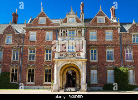 Sandringham House Gardens und 20.000 Hektar großen, privaten Wohnsitz von Königin Elizabeth II. in Sandringham in Norfolk. England Stockfoto