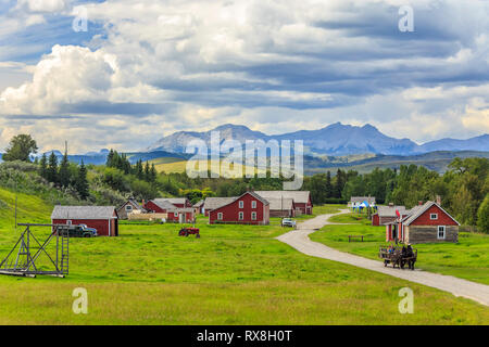 Bar U Ranch National Historic Site, Alberta, Kanada. Stockfoto