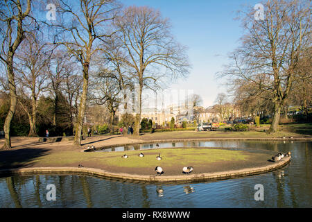 Buxton Pavilion Gardens Stockfoto