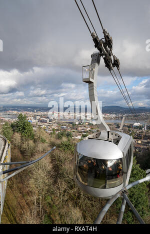 Portland aerial tram, Portland, Oregon. Stockfoto