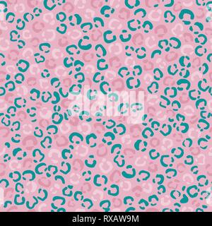 Vektor Leopard Muster drucken pink Design, nahtlose Muster Stock Vektor