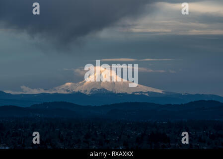 Mt. Haube in Oregon Cascade Range. Stockfoto
