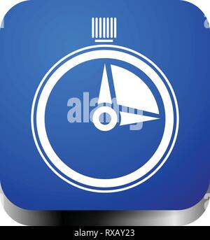 Timer, Stoppuhr Symbol. Dringlichkeit, Bearbeitungszeit, Zeitplan, Konzepte Stock Vektor