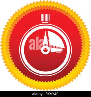 Timer, Stoppuhr Symbol. Dringlichkeit, Bearbeitungszeit, Zeitplan, Konzepte Stock Vektor