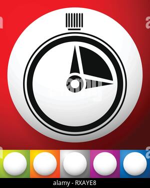 Timer, Stoppuhr Symbol. Dringlichkeit, Bearbeitungszeit, Zeitplan, Konzepte Stock Vektor