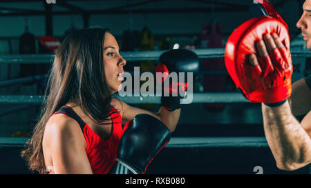 Boxtraining Stockfoto