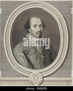 François Mallier du Houssay. Robert Nanteuil; Französisch, 1623-1678. Datum: 1657. Abmessungen: 332 × 283 mm. Gravur auf Papier. Herkunft: Frankreich. Museum: Das Chicago Art Institute. Stockfoto