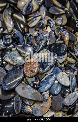 Blauer Stein Lapislazuli natürlichen Hintergrund Stockfoto