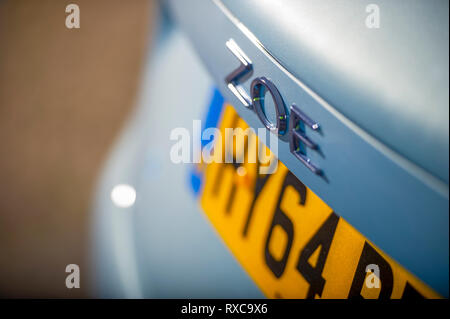 2014 Renault Zoe - voll elektrischen Kleinwagen aus Frankreich Stockfoto