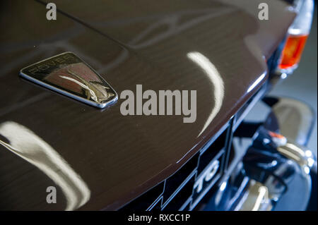 Rover 2000 TC Motorhaube Abzeichen und vorne detail Stockfoto