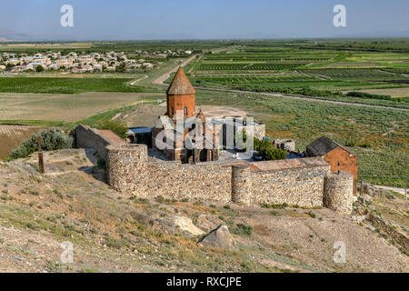 Das alte Kloster Khor Virap in Armenien. Es ist in der Ararat in Armenien. Stockfoto